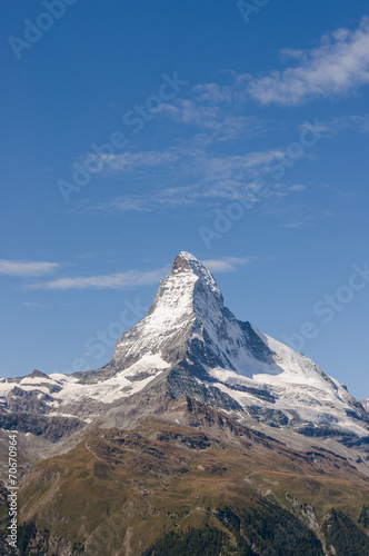 Zermatt, Dorf, Alpen, Berggipfel, Aussicht, Sommer, Schweiz