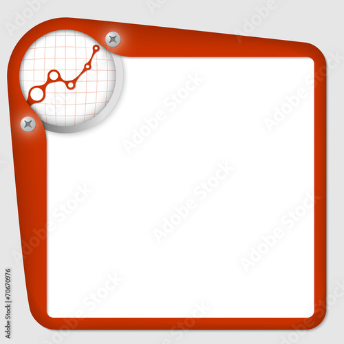 red frame for text with screws and diagram