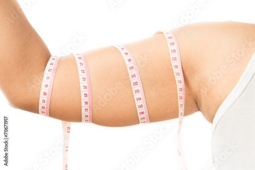 Wallpaper Mural female arm with tape measure Torontodigital.ca