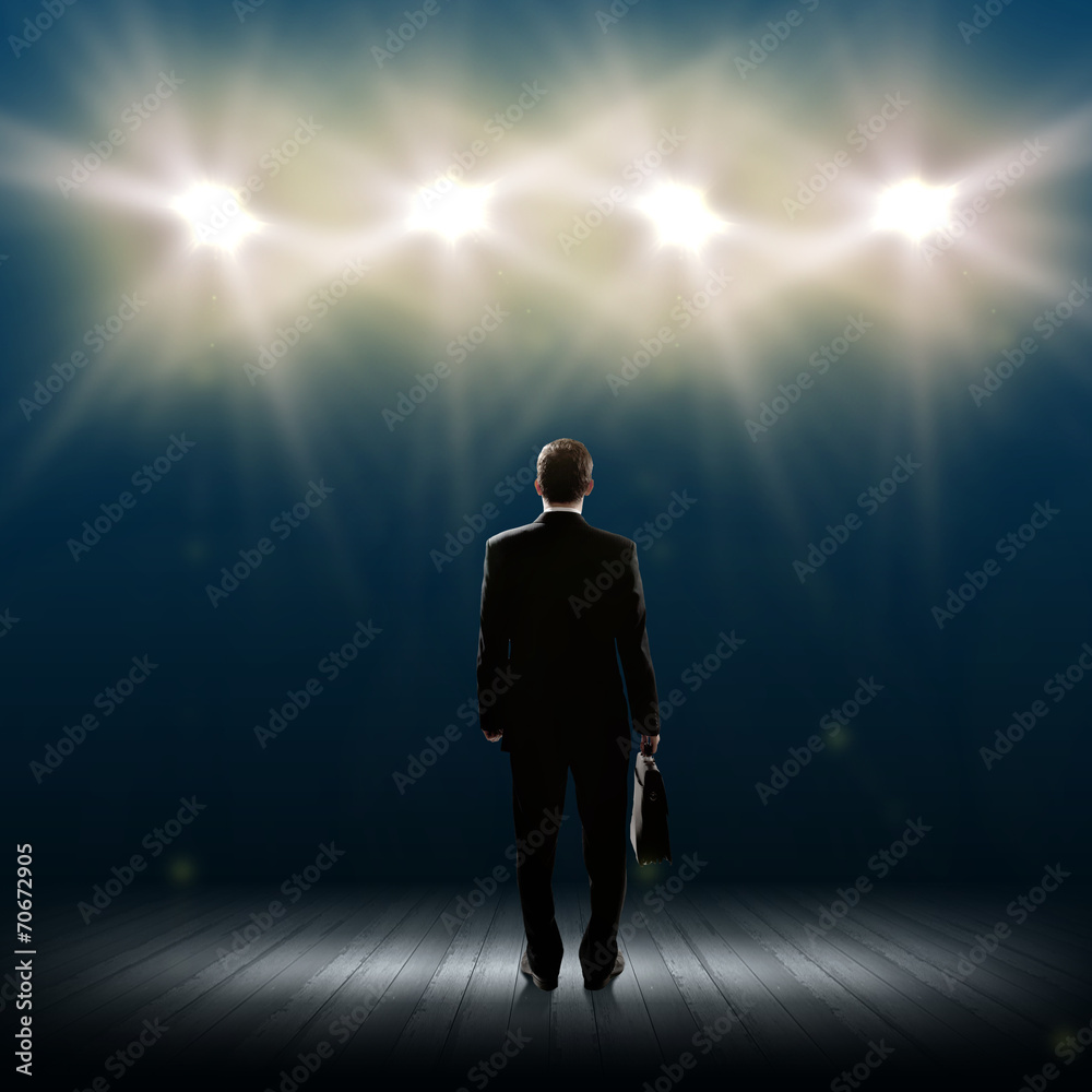 Obraz premium Speaker on stage