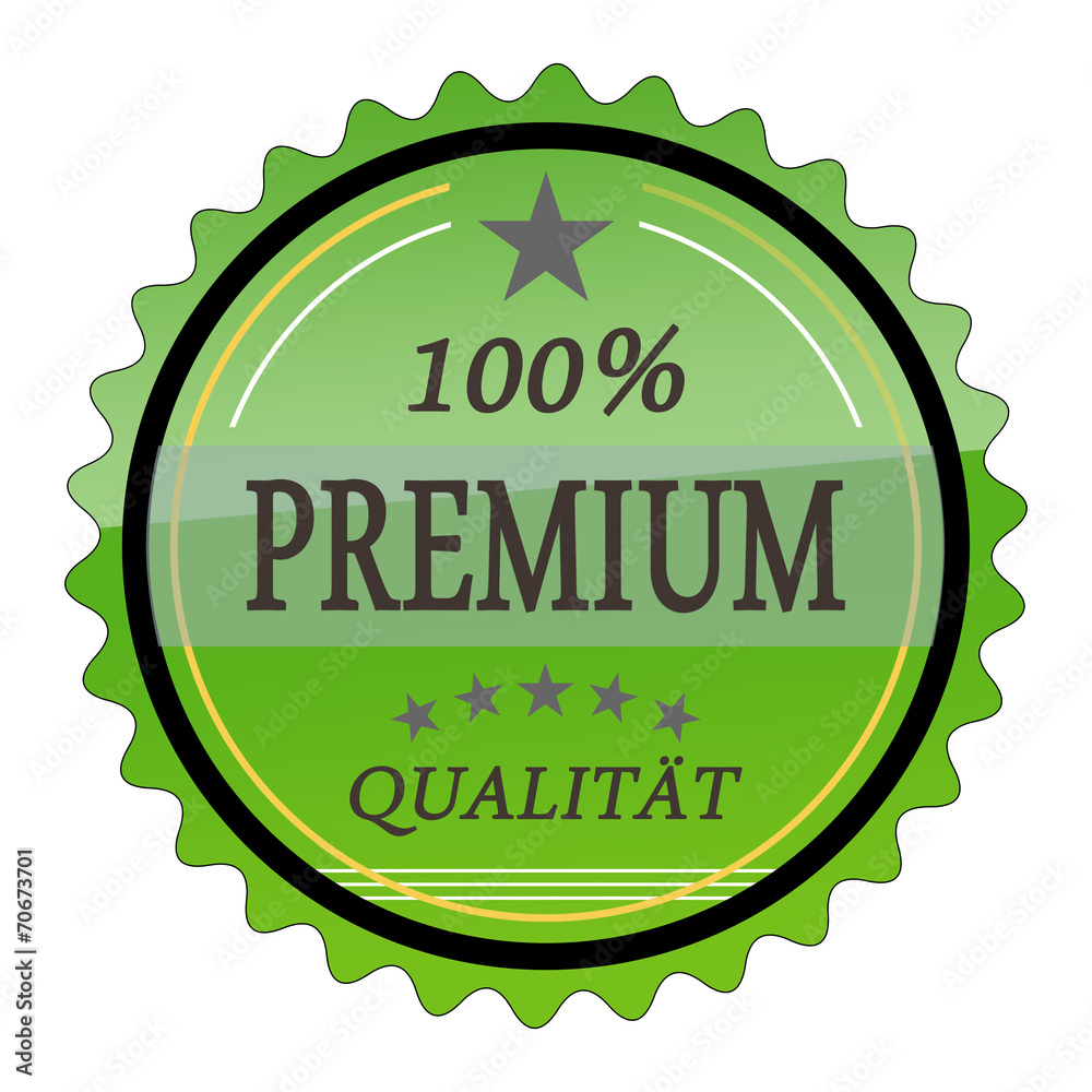 ql2 Quality Label - 100 Prozent Premium Qualität - grün g1777 ql2 Quality Label - 100 Prozent Premium Qualität - grün g1777