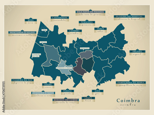 Modern Map - Coimbra PT photo