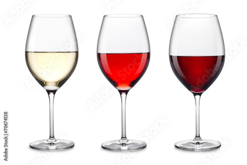 wine glass set photo