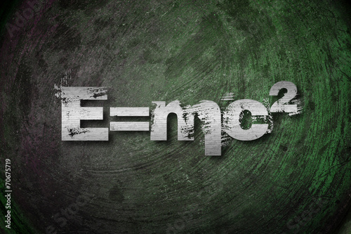 Plakat w ramie Albert Einsteins Physical Formula Concept
