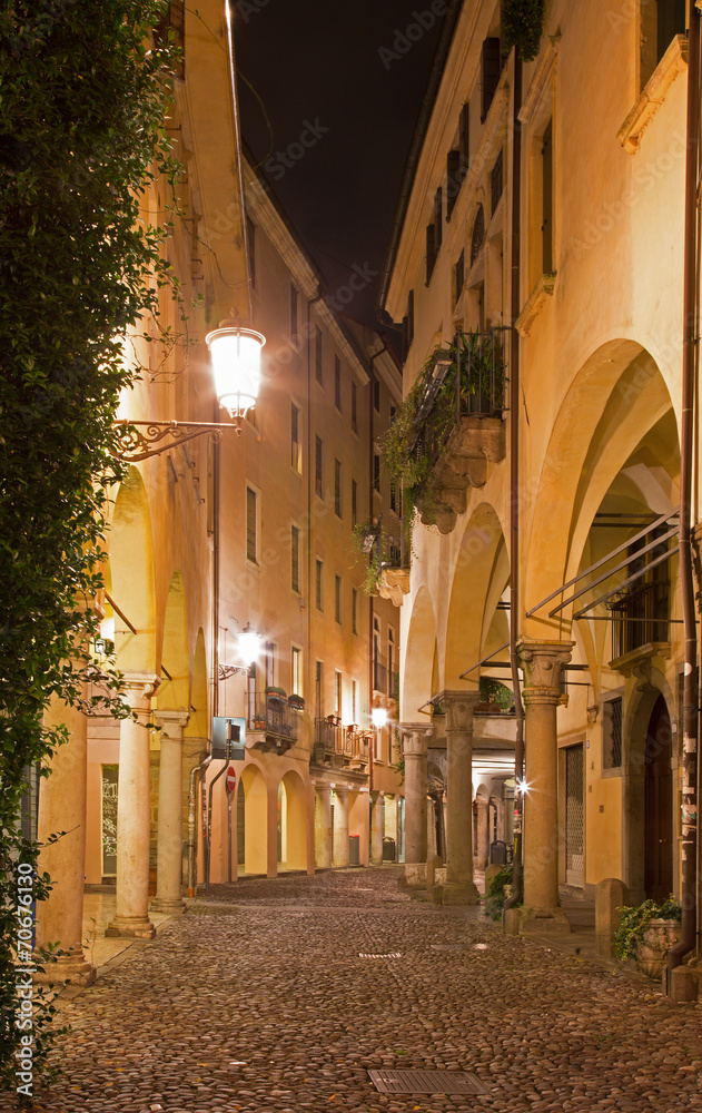 Padua - The street of gheto at night.