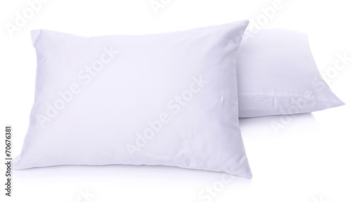Fototapeta Naklejka Na Ścianę i Meble -  White pillows isolated on white