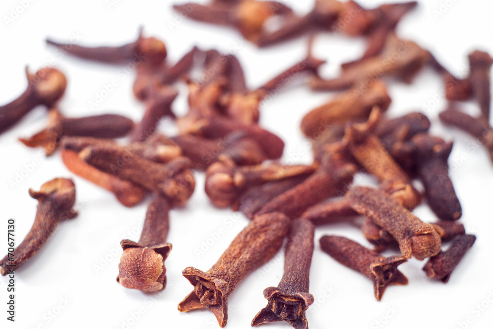 cloves against white background cloves against white background