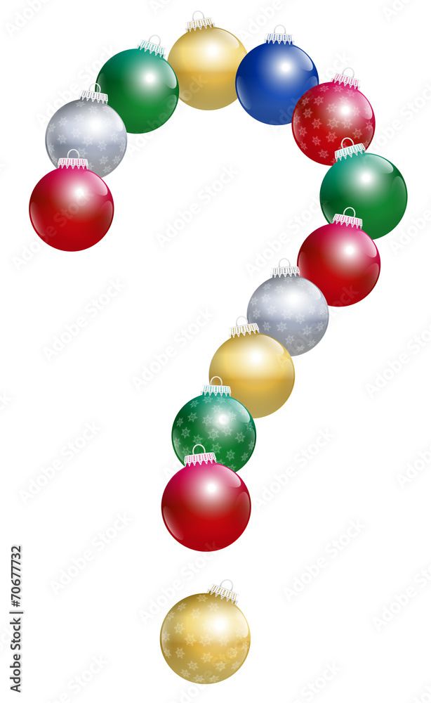 Christmas Balls Question Mark Christmas Balls Question Mark