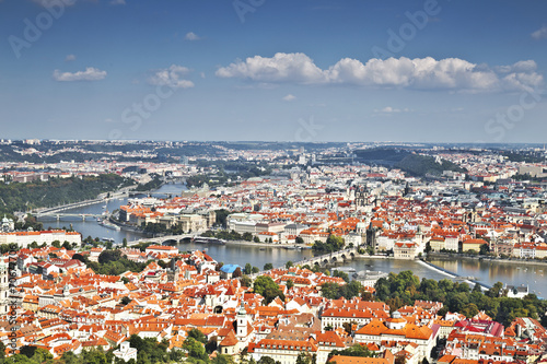 Panorama Of Prague. Top view