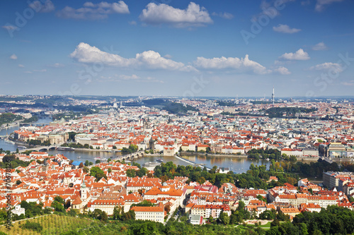 Panorama Of Prague. Top view