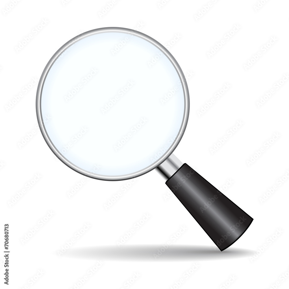 Magnifying glass icon vector de Stock | Adobe Stock