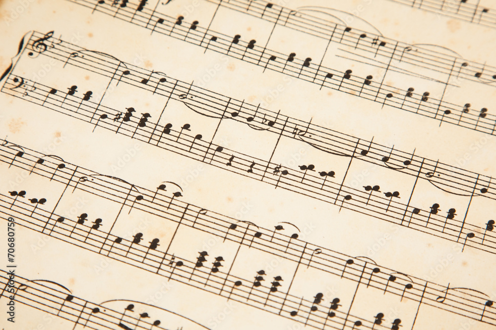 Music background, selective focus on a center Music background, selective focus on a center