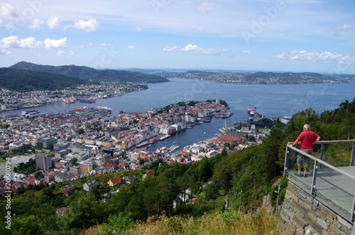 Bergen en Norvège