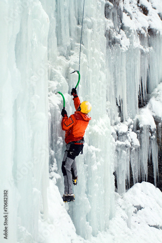 Ice climbing the North Caucasus.