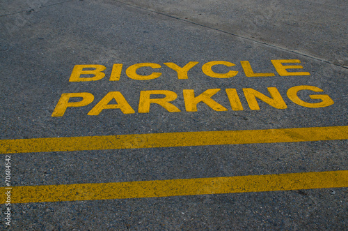 Bicycle parking.