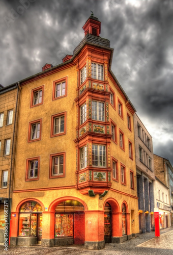 Building in the city center of Koblenz  Germany