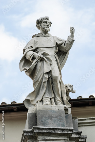 Statua di San Domenico  scultura in marmo