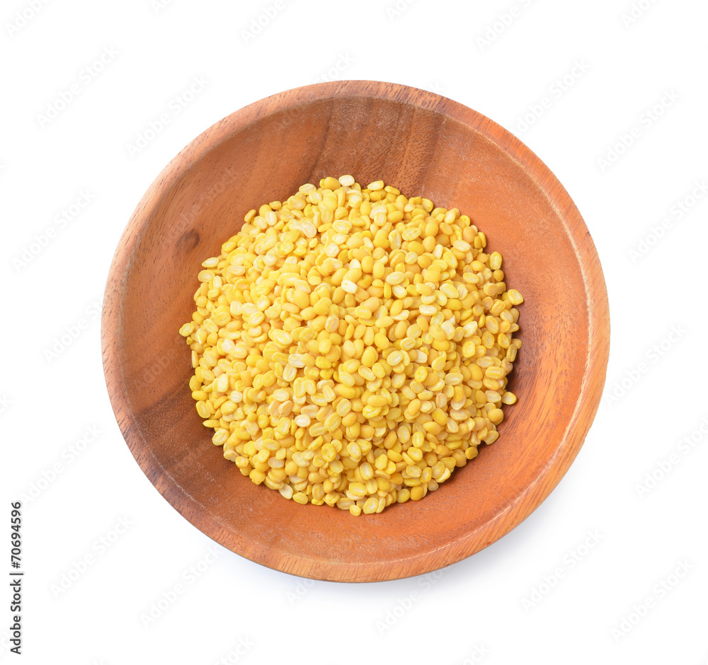 yellow bean on white background yellow bean on white background