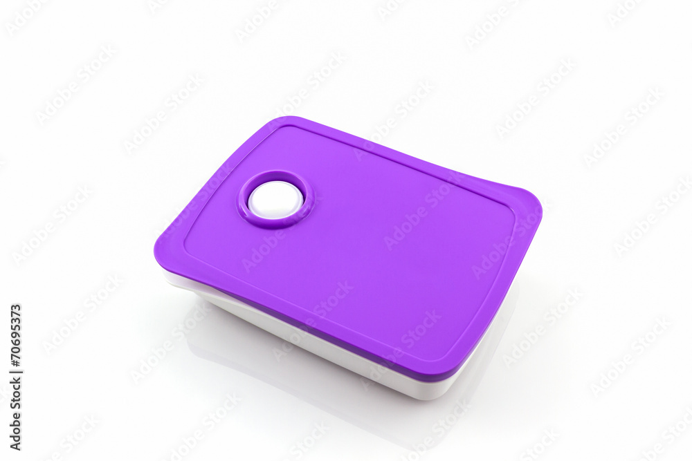 Purple Plastic box package. Purple Plastic box package.