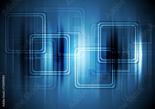 Abstract hi-tech background with squares