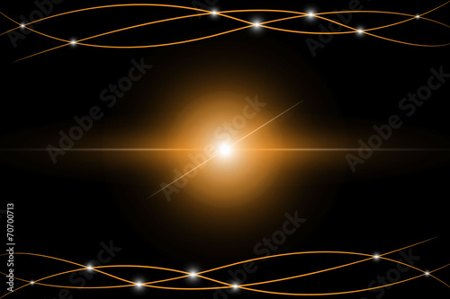 yellow Abstract beam Light