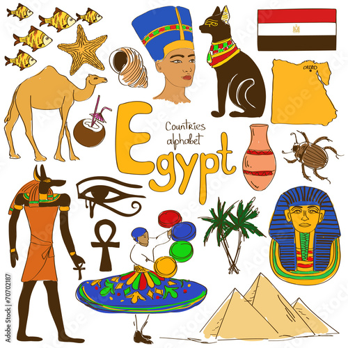 Collection of Egypt icons
