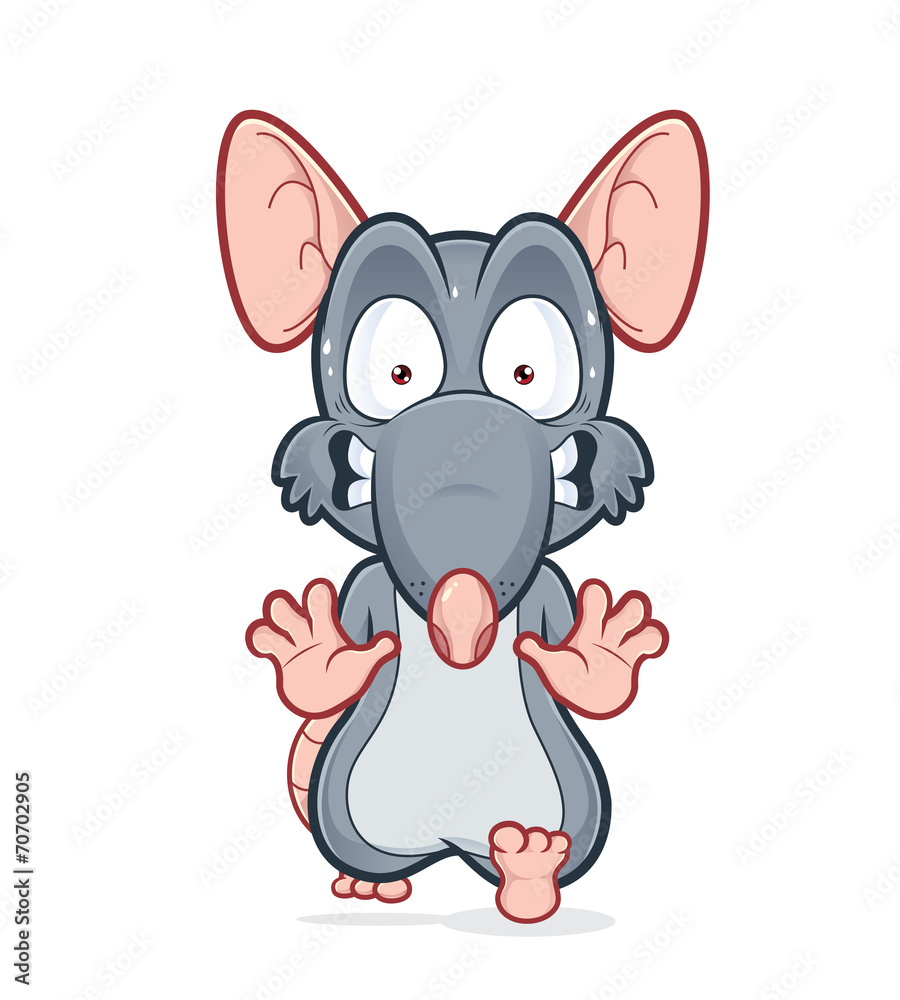 Running scared rat Running scared rat