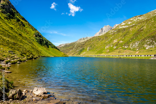 Oberalpsee lake in Switzerland