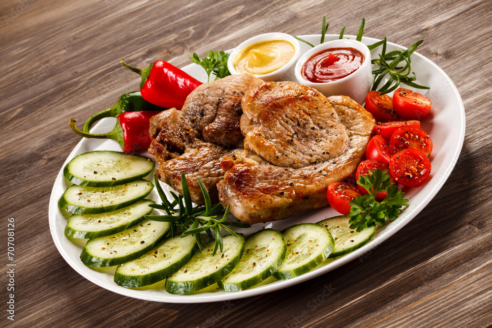 Grilled steak and vegetable salad Grilled steak and vegetable salad