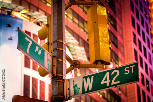 The intersection of 42nd Street and 7th Avenue at Times Square, © Allen.G