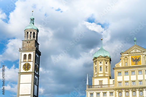 Augsburger Rathaus mit Perlachturm photo