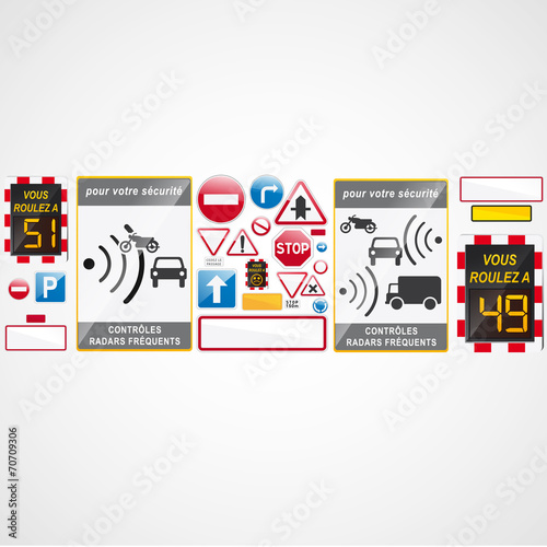 collection panneau signalisation