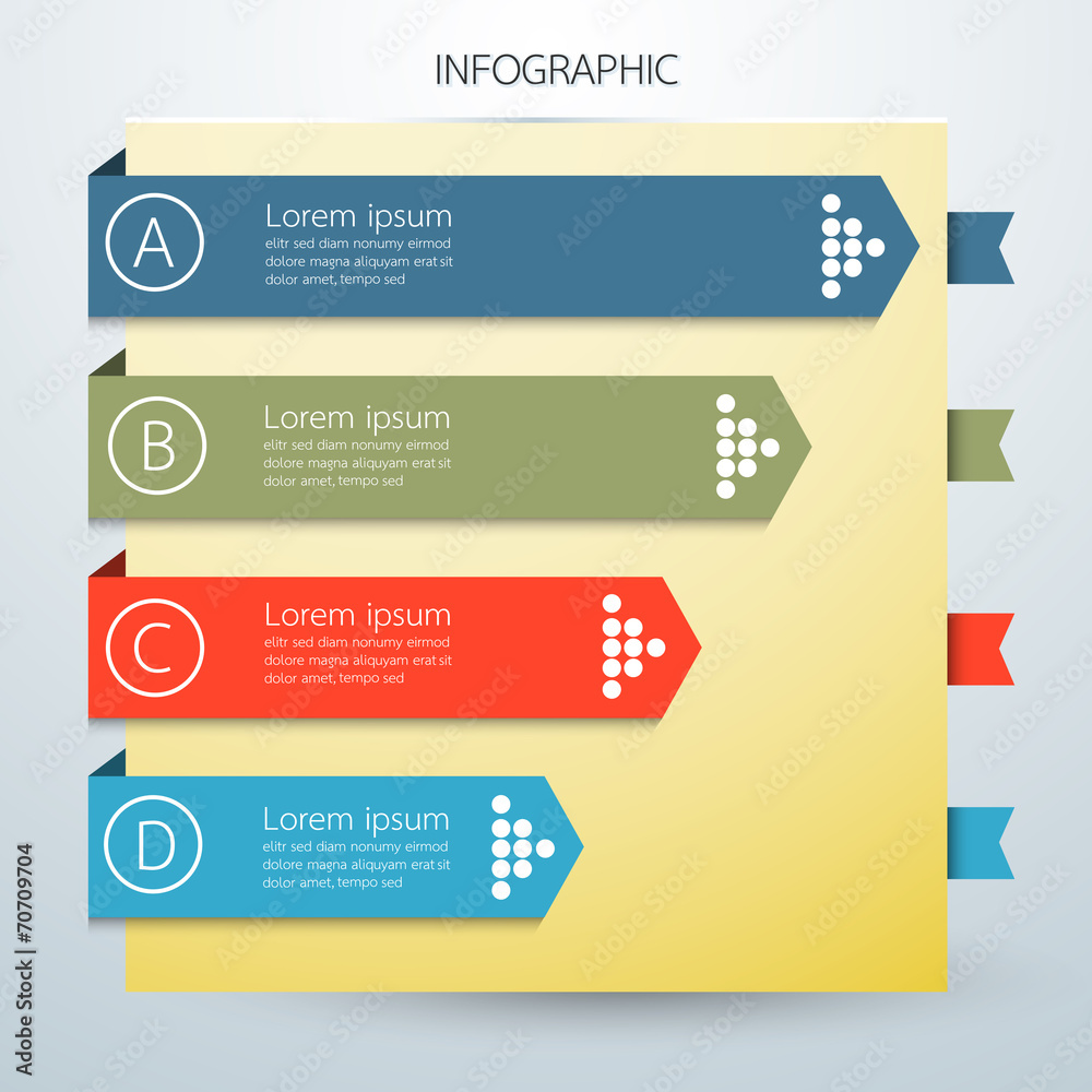 Infographics business arrow options. notebook style Infographics business arrow options. notebook style