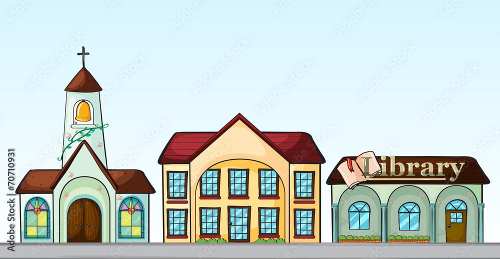 Naklejka premium Buildings