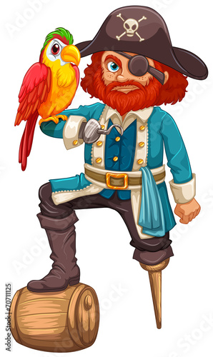 Pirate and parrot