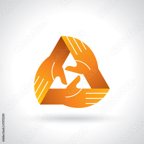 teamwork symbol design