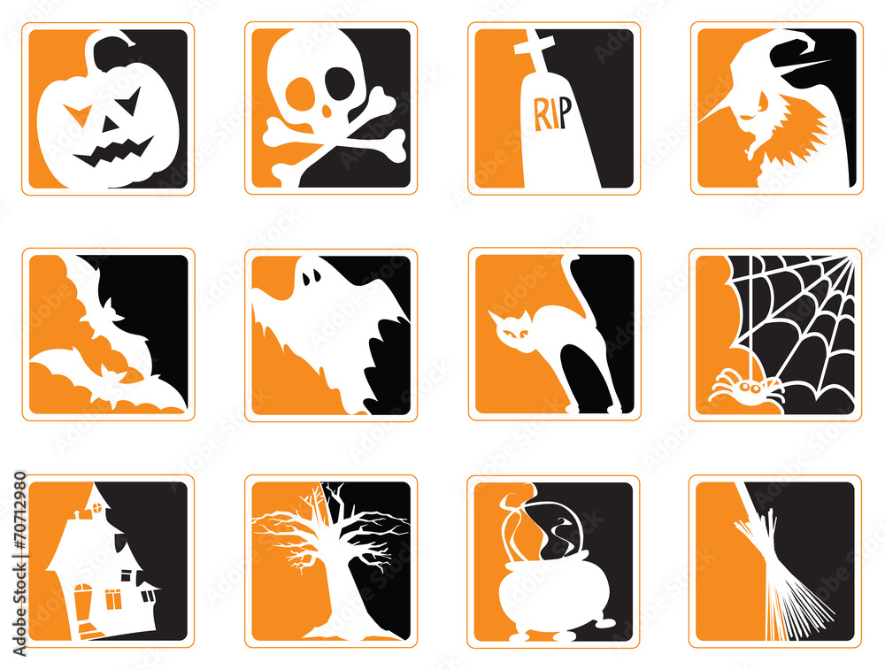 Halloween icons Halloween icons