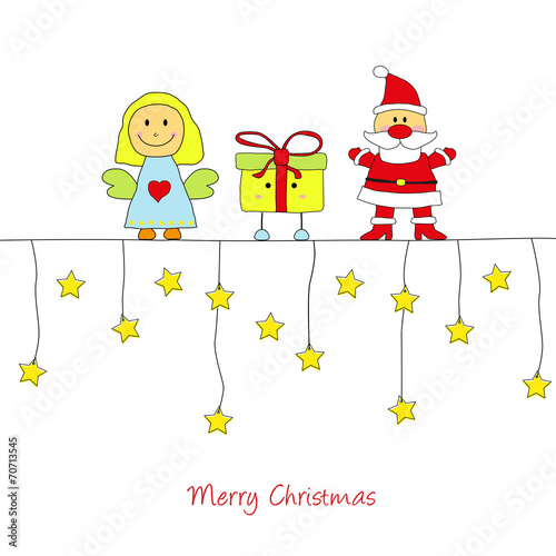 Weihnachtskarte Engel,Nikolaus