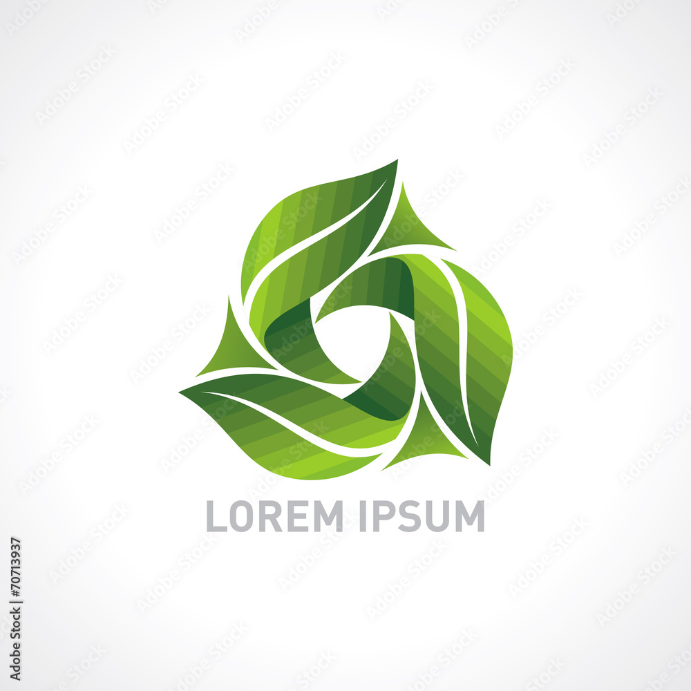 Green leaf vector concept Green leaf vector concept