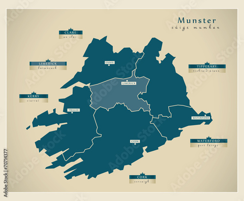 Modern Map - IE Munster