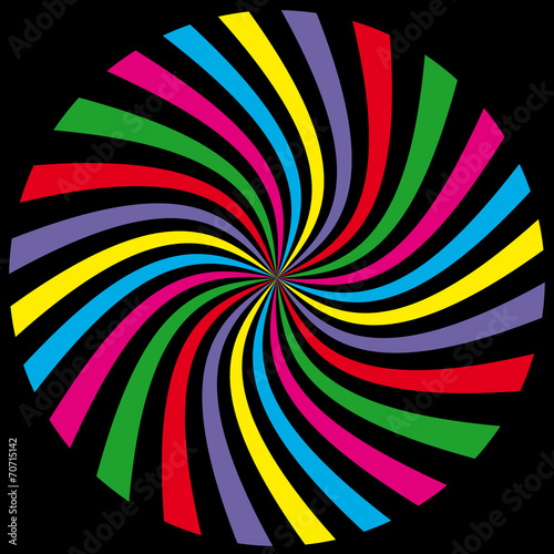 spirale multicolore