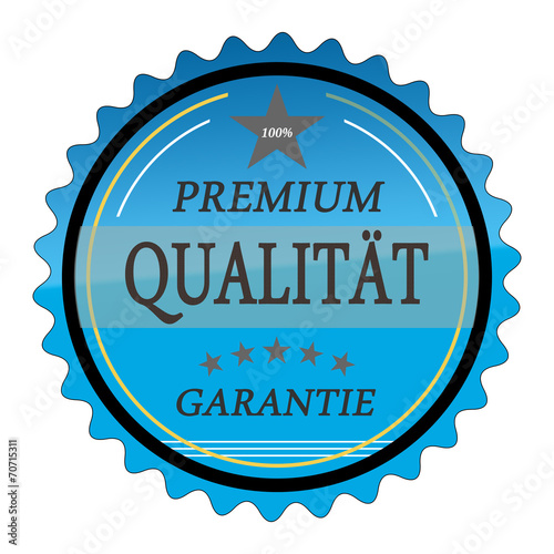 ql11 QualityLabel - Premium Qualität Garantie - blau g1786 photo