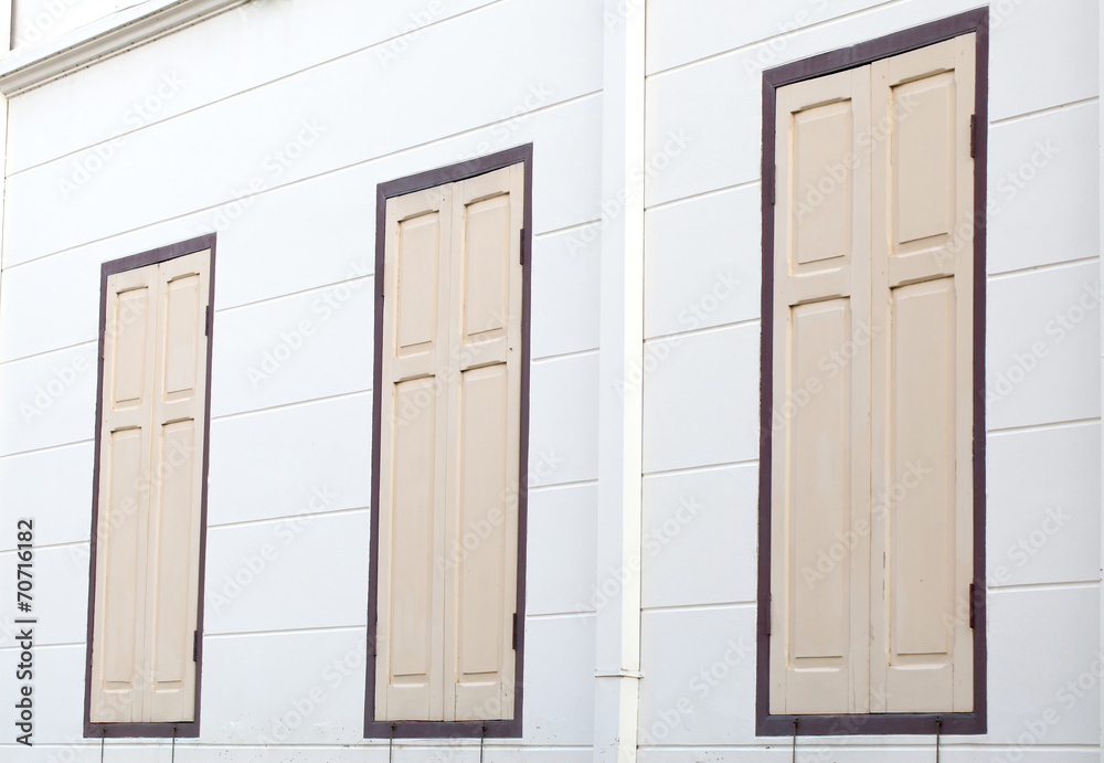 Old wooden window