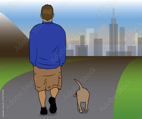 Man with Dog
