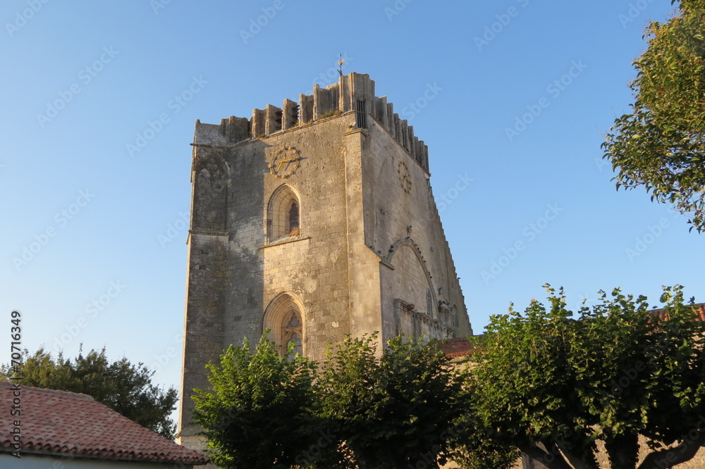 Charente-Maritime Marsilly - Clocher-Porche Eglise St-Pierre