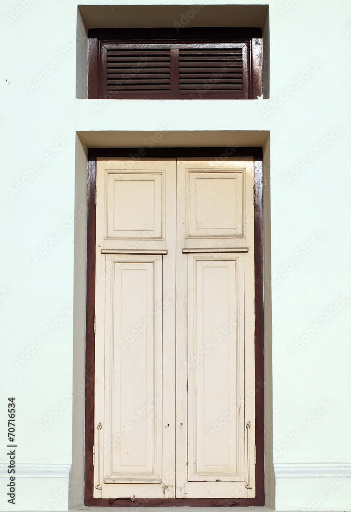 Old wooden window