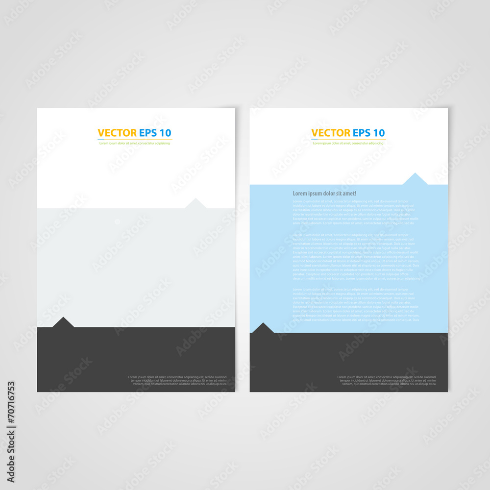 Flyer template back and front design. Flyer template back and front design.