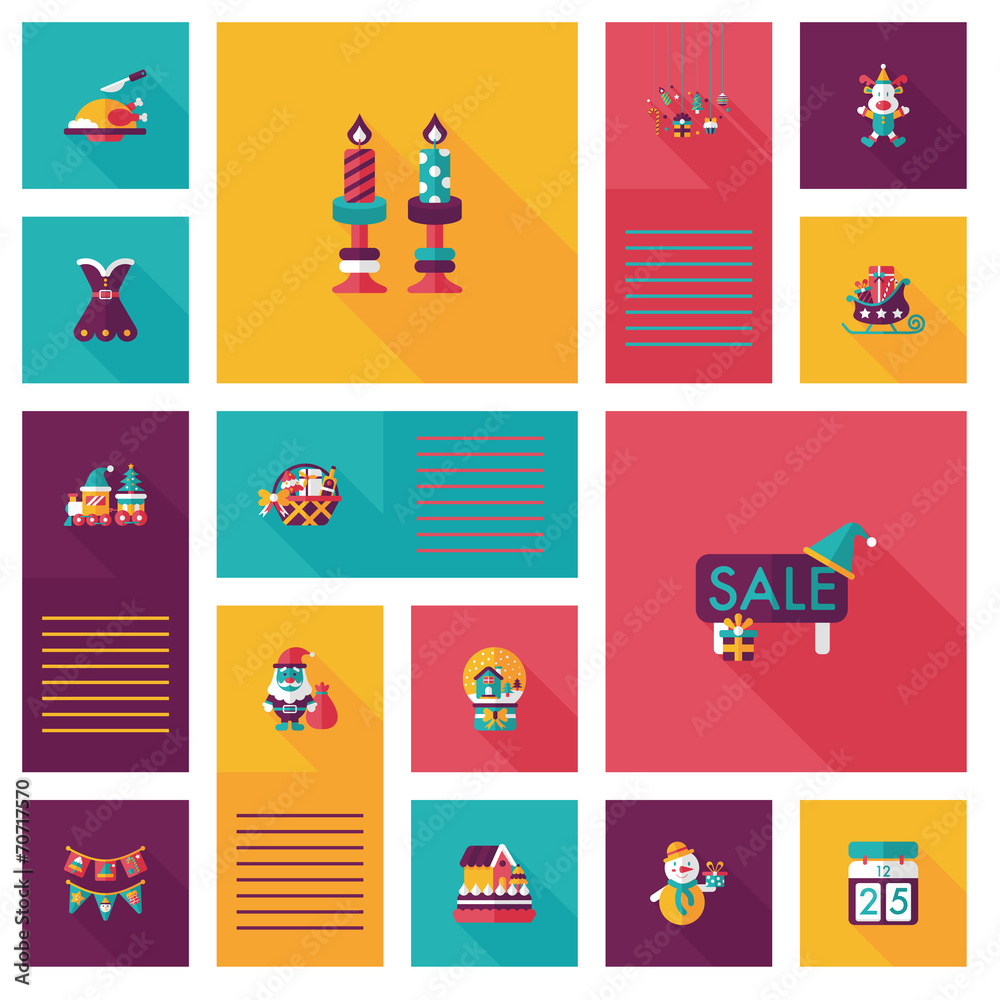 Merry Christmas flat app ui background,eps10 Merry Christmas flat app ui background,eps10
