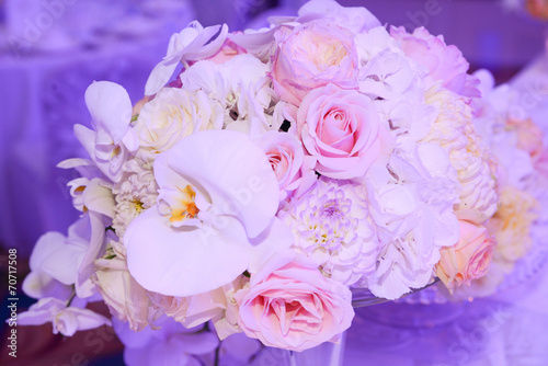 wedding flowers on the table