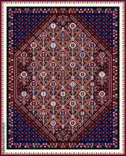 Design For Oriental Style Area Rug